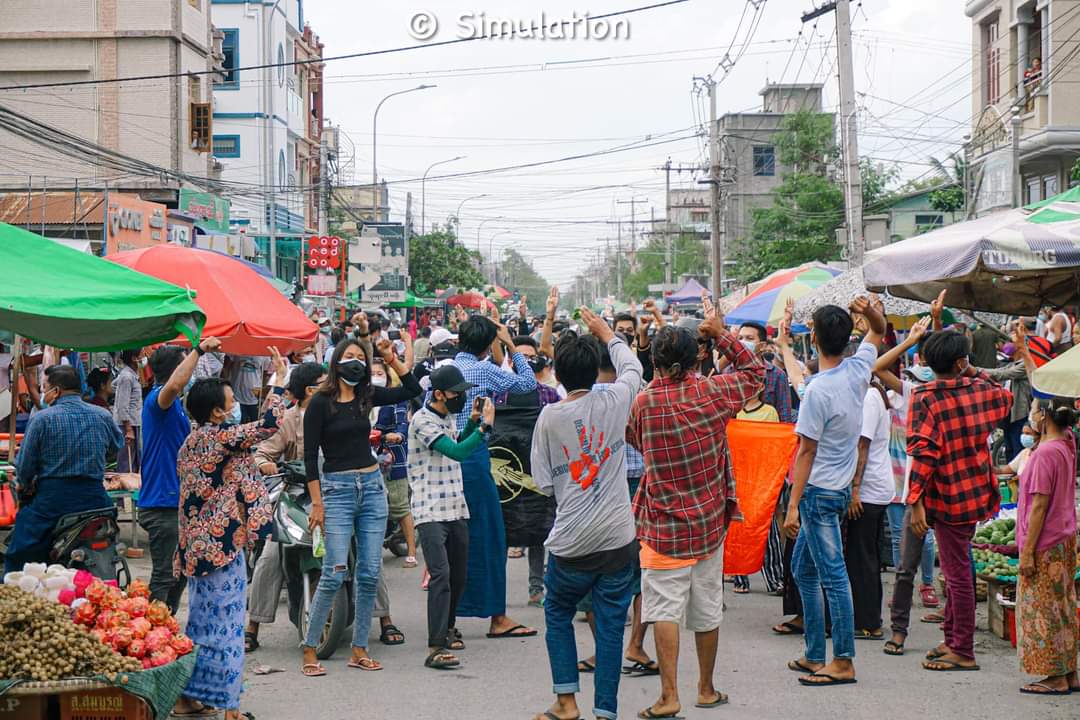 HannaLinn7087's tweet photo. Today is International Youth Day and Karen Martyrs' Day. Therefore, Mandalay-based university students' unions went on strike to protest in honor of martyrs.
#ChinaSupportingJunta
#Aug12Coup 
#WhatsHappeningInMyanmar https://t.co/v3pXXIeva1