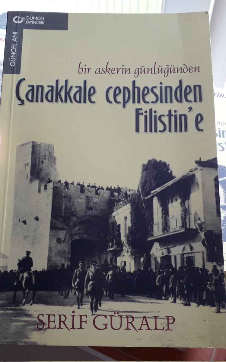 Kütüphanemde fazla olan kitaplardan hediye... 
Bugünkü kitabımız; Şerif Güralp'in  "Çanakkale Cephesinden Filistin'e kitabı.
Takip edenler arasından, isteyen rt yapan birine hediye edecegim.