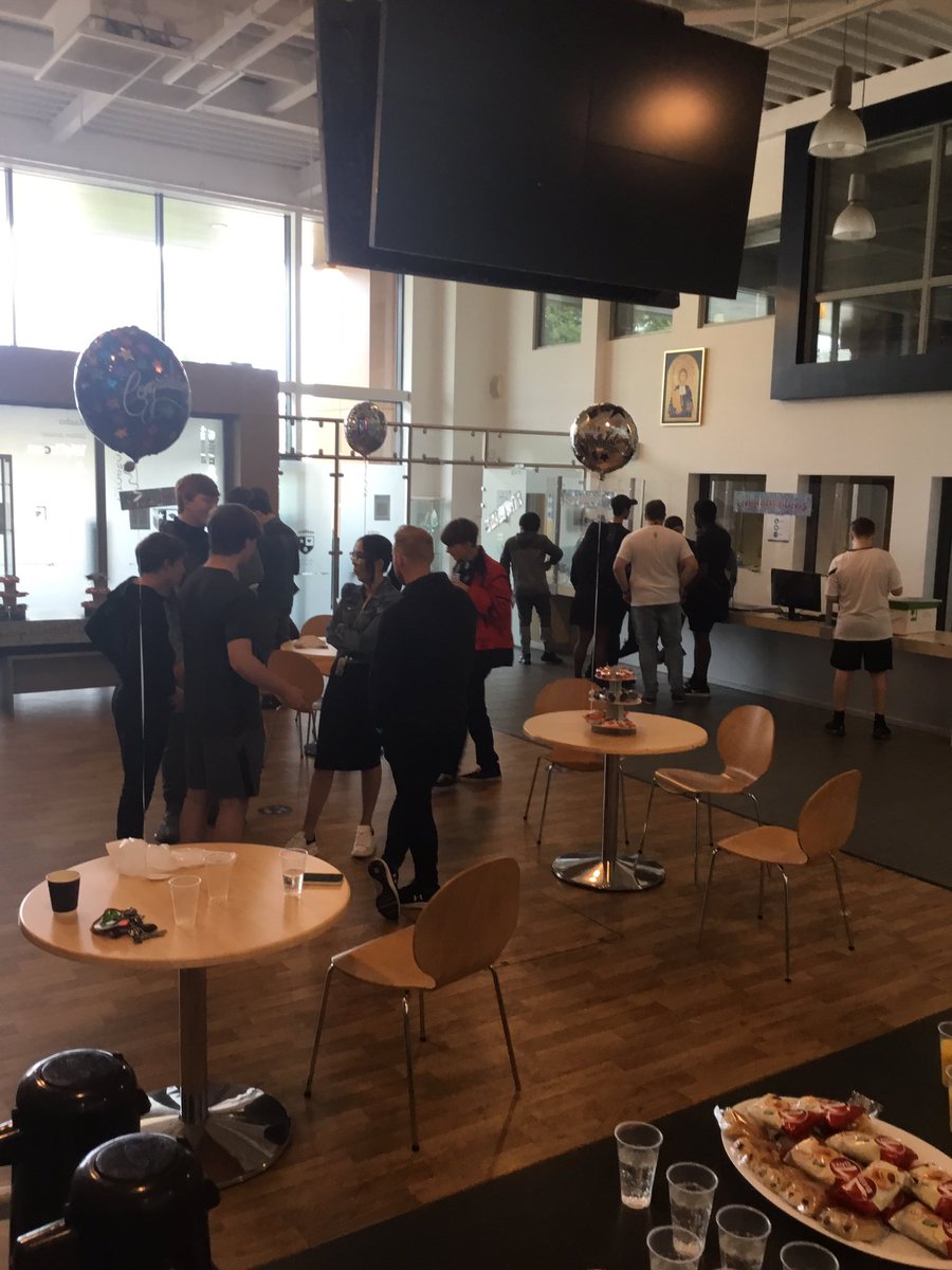 DlsaYear11's tweet photo. A fantastic atmosphere of celebration on results day today from staff and parents for the students who have earned their results. Well done gentleman we are all very proud of you! https://t.co/MWSwkjuN4w