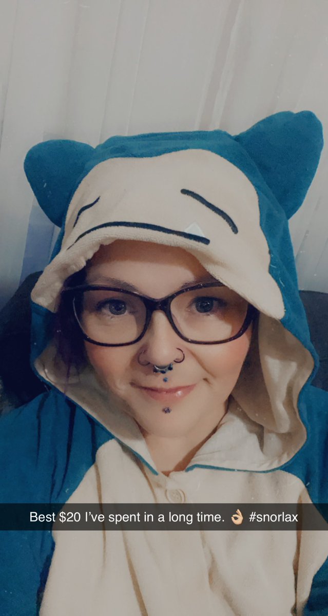 MonsterSquadMum's tweet photo. So if you dress like a Snorlax, you should get to nap like a Snorlax yeh? 😂👌🏼😬 https://t.co/1BeKwAy6YN