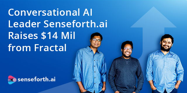 We're thrilled to share that we have raised $14 million from Fractal. This is a significant milestone in our journey to accelerate growth, scale talent and create value to our clients.

Read more: lnkd.in/gEFBukku

#funding #Collaboration #AI #conversationalai #chatbots