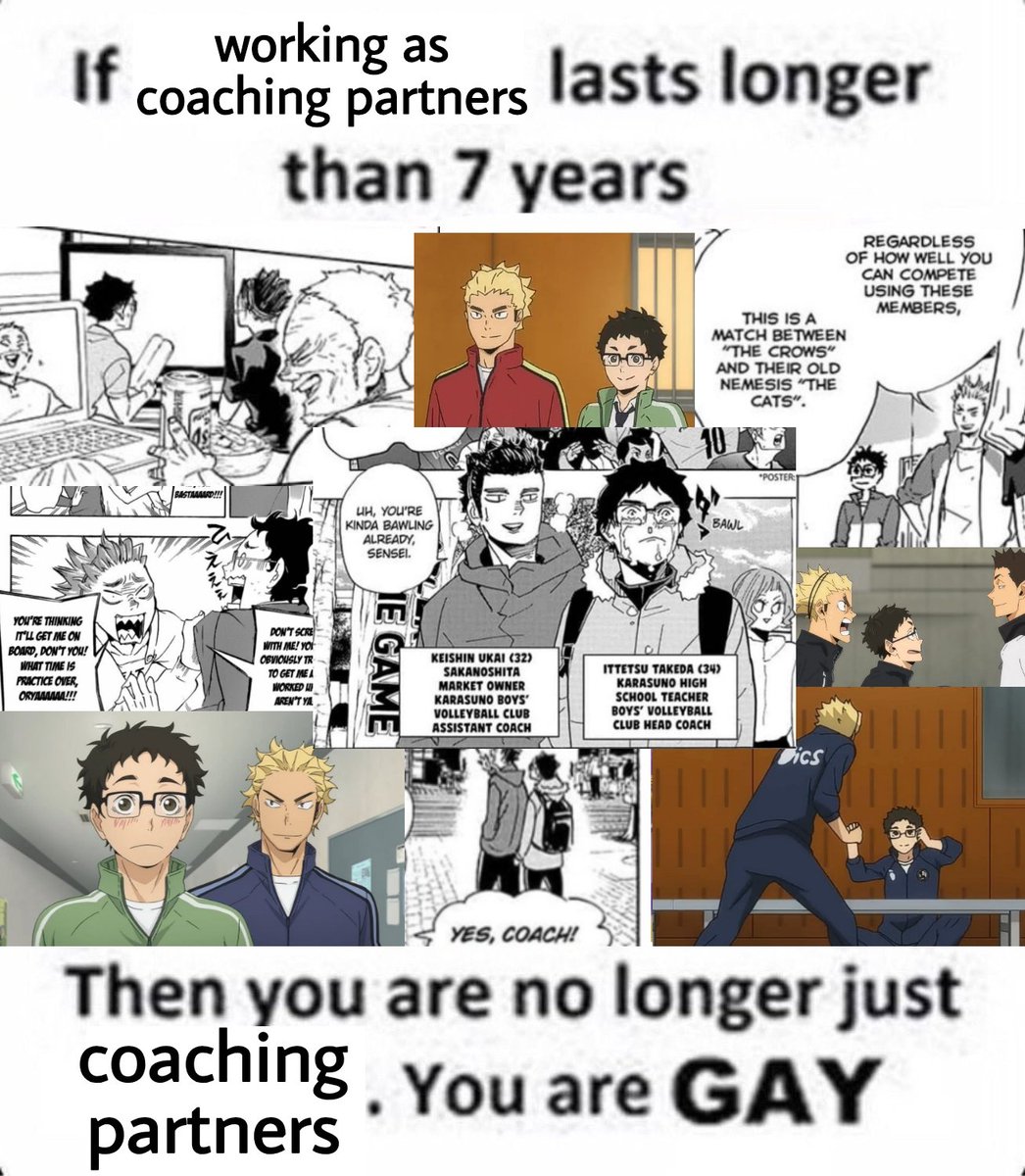 dailyukatake's tweet image. "only until your game with nekoma" - keishin ukai🤡