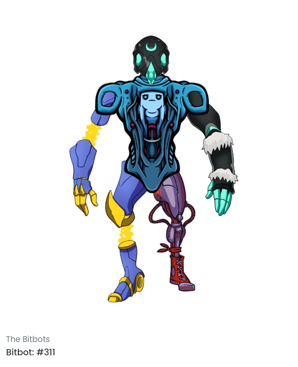 Finally minted my #BitBot first nft to come up with ability to merge two into one