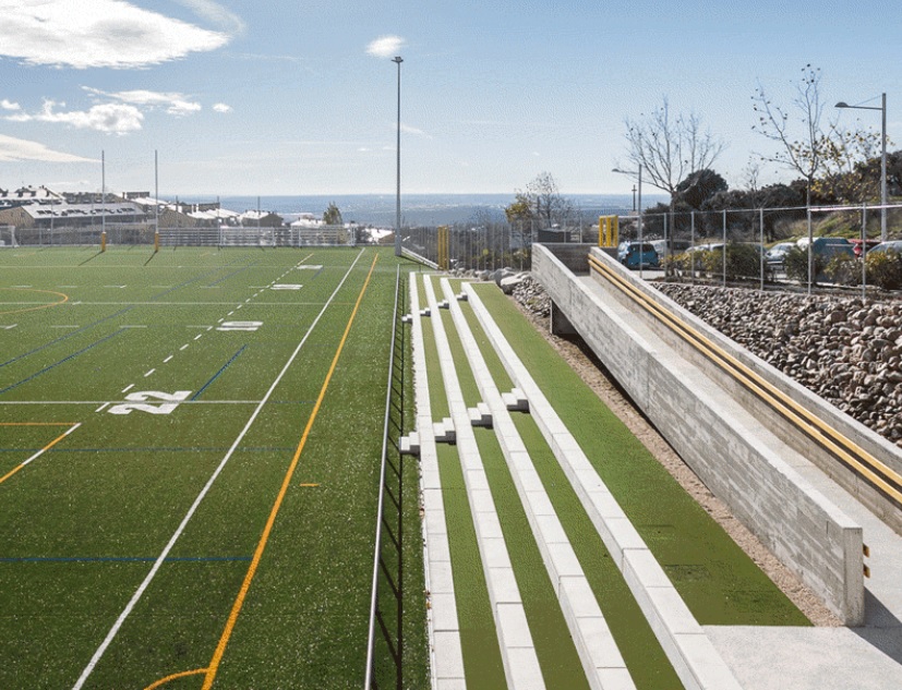 La mención de los premios <a href="/matcoam/">matcoam</a> a la Sostenibilidad ha recaído en el Campo Antonio Martín de rugby 🏈, que se construyó usando nuestros materiales más respetuosos con el #MedioAmbiente. 
 #IVpremiosMATCOAM #sostenibilidad #innovación #construcciónsostenible