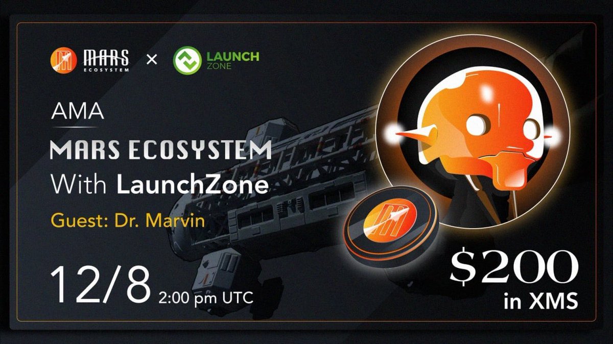 launchzoneann's tweet photo. 🔈🔈🔈We are pleased to announce to the community that the AMA will take place on the LaunchZone community to learn more about the Mars Ecosystem project. Prize 200$ worth $XMS
🚀🚀🚀 https://t.co/cEN8ejNCTi