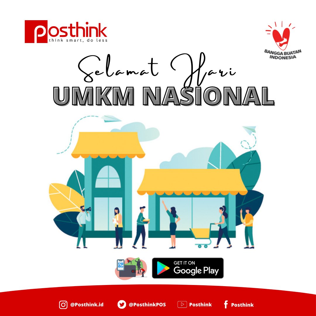 PosthinkPOS's tweet photo. Selamat Hari UMKM Internasional 2021, Ayo beli produk UMKM agar pelaku UMKM bisa bertahan di tengah situasi sulit karena pandemi Covid-19.

#UMKM
#HariUMKMNasional 
#BanggaBuatanIndonesia https://t.co/5meWkrNMKb