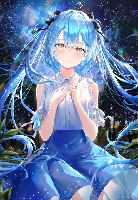 雪花ラミィちゃんの活動一周年記念イラスト担当しました❄️☃️ 