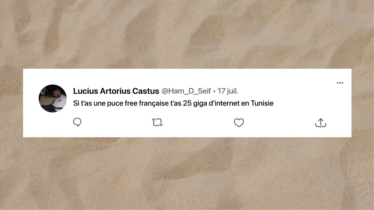 En Tunisie, mais aussi dans plus de 70 destinations à travers le monde🌍
Bref, on en fait des choses avec une puce Free😏