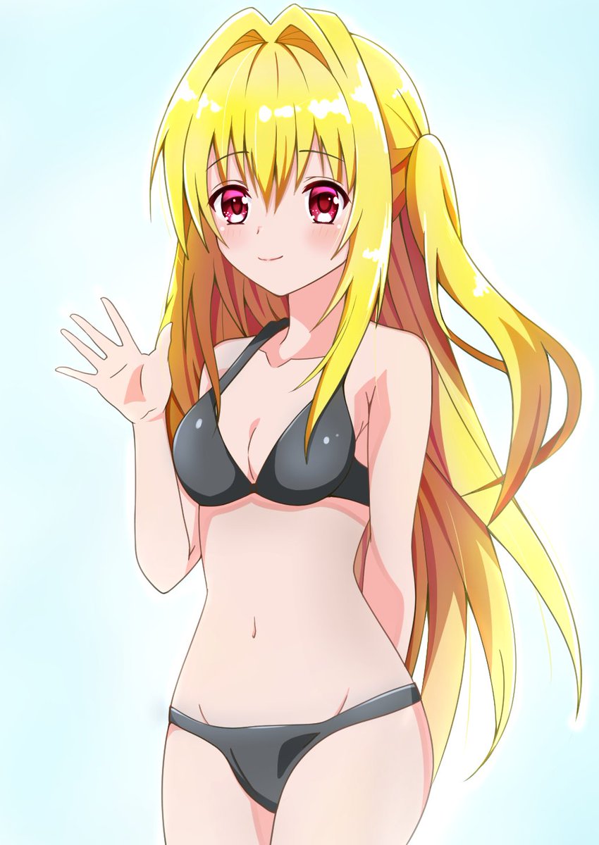 #ごちうさ
#金色の闇
#ToLOVEる 
#お絵描き 
毎日ヤミちゃん描けたら描く12日目
チノちゃんを意識して水着にしてみました 