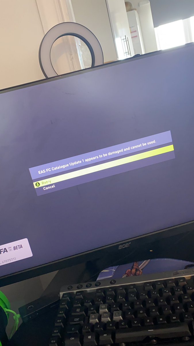 Riickerzz's tweet photo. @EAHelp any ideas why I can’t actually load up the beta for fifa 22?… https://t.co/E1zi6ItRT6
