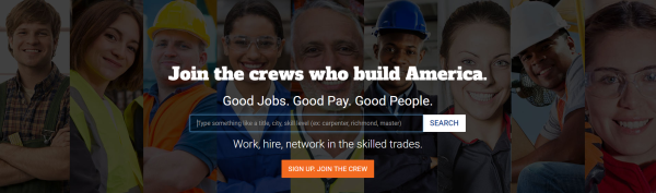 Start a career in the skilled trades. Get connected with employers for free. tradecrews.com