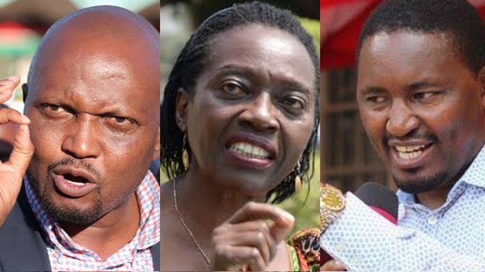 Gladylicious254's tweet photo. The Three MKs from Mt Kenya. Moses Kuria, Martha Karua, Mwangi Kiunjuri. What are they up to?! https://t.co/aWEbt1qB60
