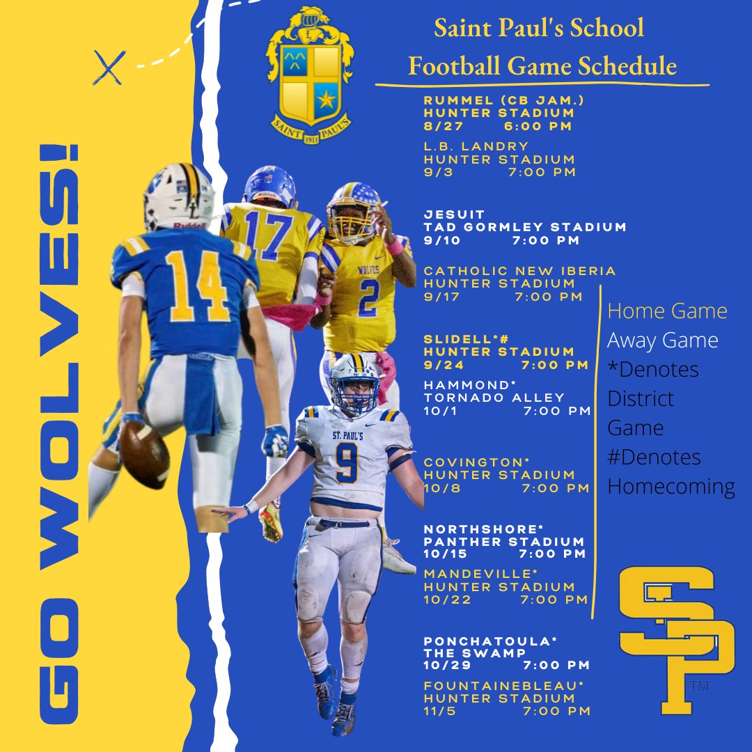 2021 Saint Paul's Football Wolves are ready to make some noise this year! #GoWolves