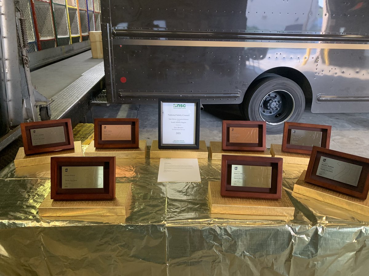 Years of service and safe driving awards! #columbiawest has a lot to be celebrate! #safety #ups #southatlanticdistrict