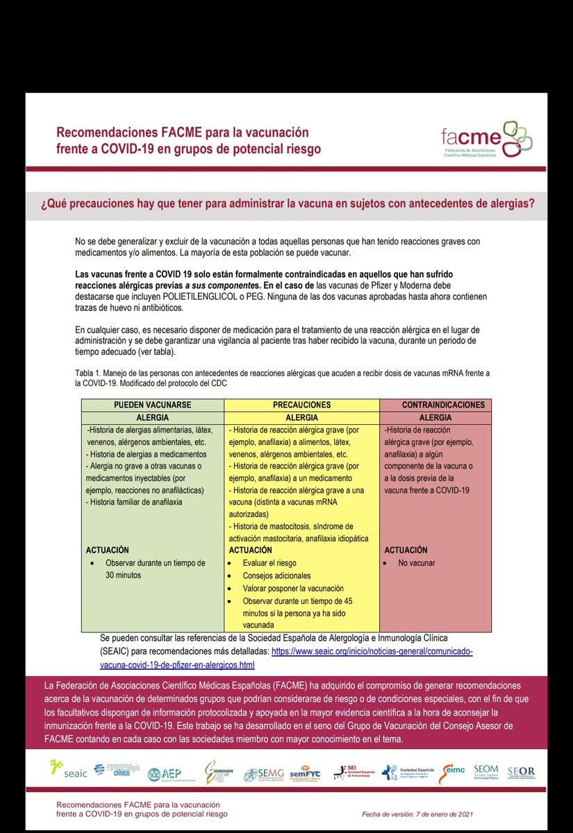 DavidQutob's tweet photo. Ante el inicio de la vacunación en jóvenes,muchos padres de pacientes alérgicos están preguntando si van a tener algún problema por su alergia con las distintas vacunas frente a Covid.  Las recomendaciones son las mismas que para los adultos. https://t.co/cm8OZLq4xY