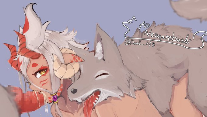 skeb依頼絵ありがとうございます🐺 