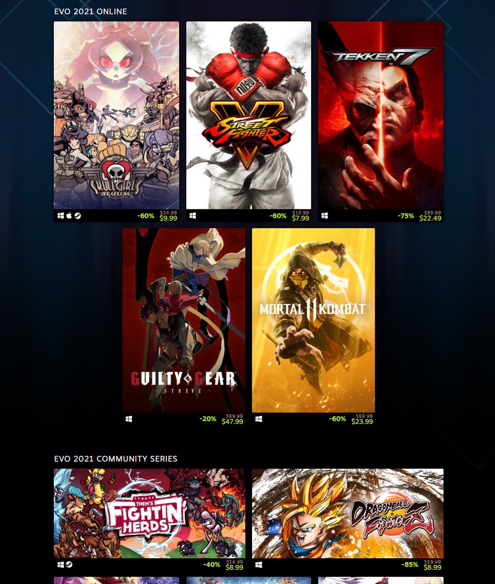 RT @Wario64: EVO sale on Steam https://t.co/CyxZqgtaED https://t.co/TqSrMwrDIM