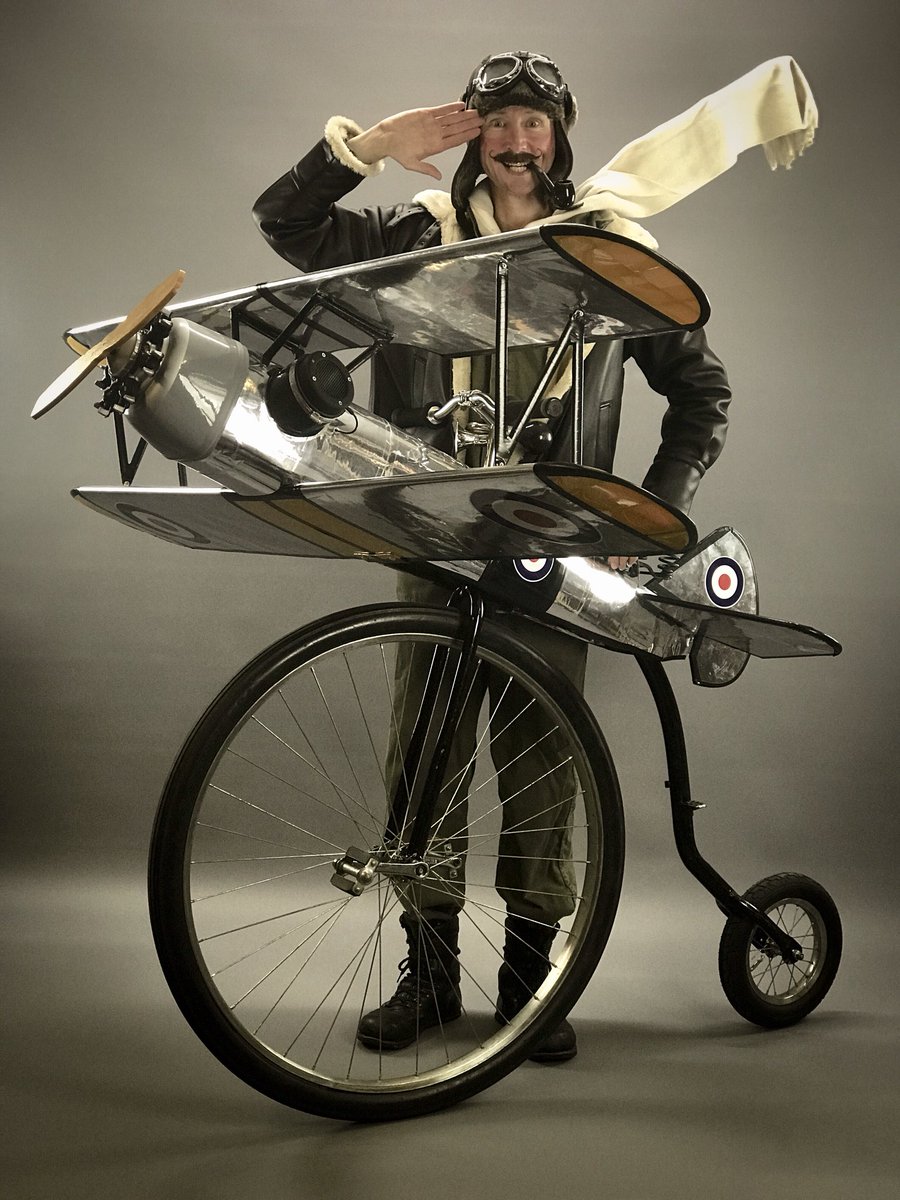 RBlighty's tweet photo. @RAF_Luton You’re way too late to the party. My biplane has been COMPLETELY pollution free for years. 😬 https://t.co/pXj17IYvii