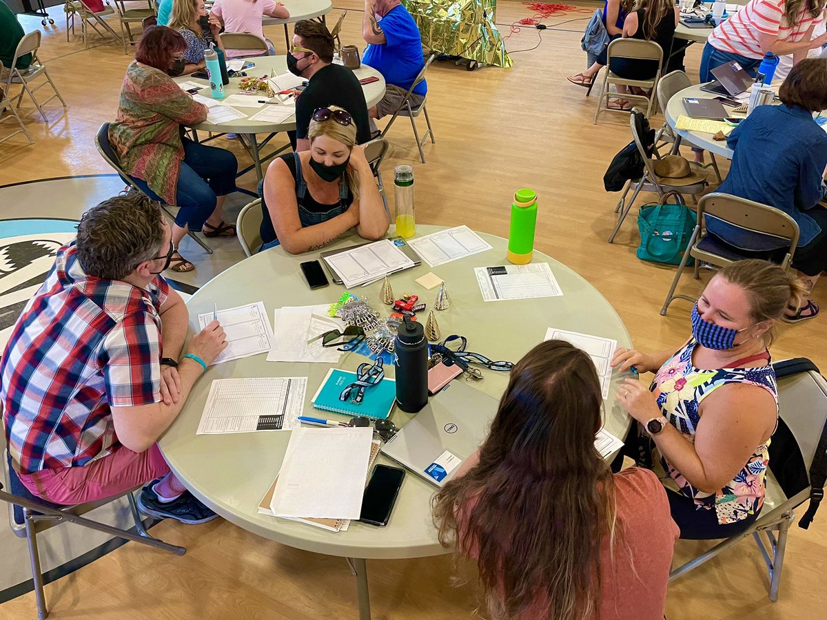 Our first in-person convening since Pre-Covid. We will never take any moment together for granted ever again. And what better way to start than TEACHERS leading TEACHERS in a Design Challenge as we ensure our foundation of pedagogy is unbreakable. #dtk12chat #caedchat #satchat