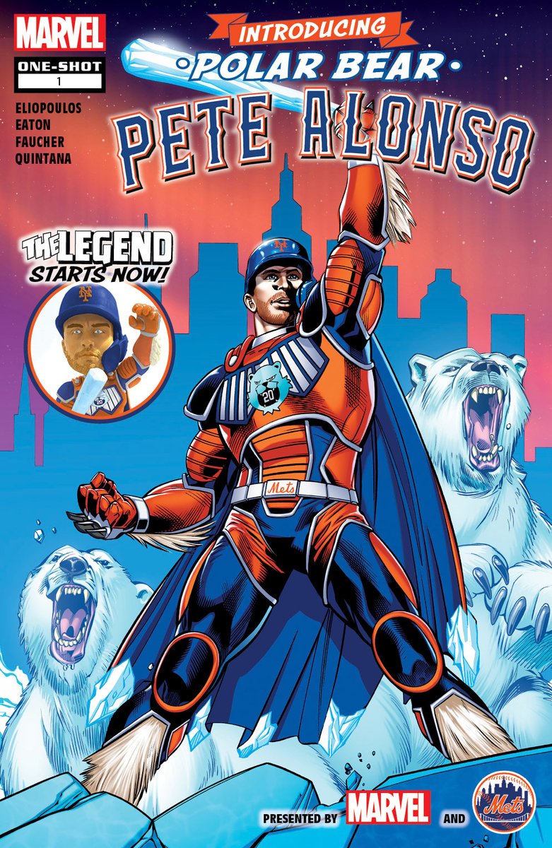 It's Pete Alonso comic night at CitiField. The comic and bobblehead came out great and he looks super happy in this Mets video. It was a blast to design the bobblehead and help create the comic with Pete and the talented Marvel and Athlife teams.
x.com/Mets/status/14…