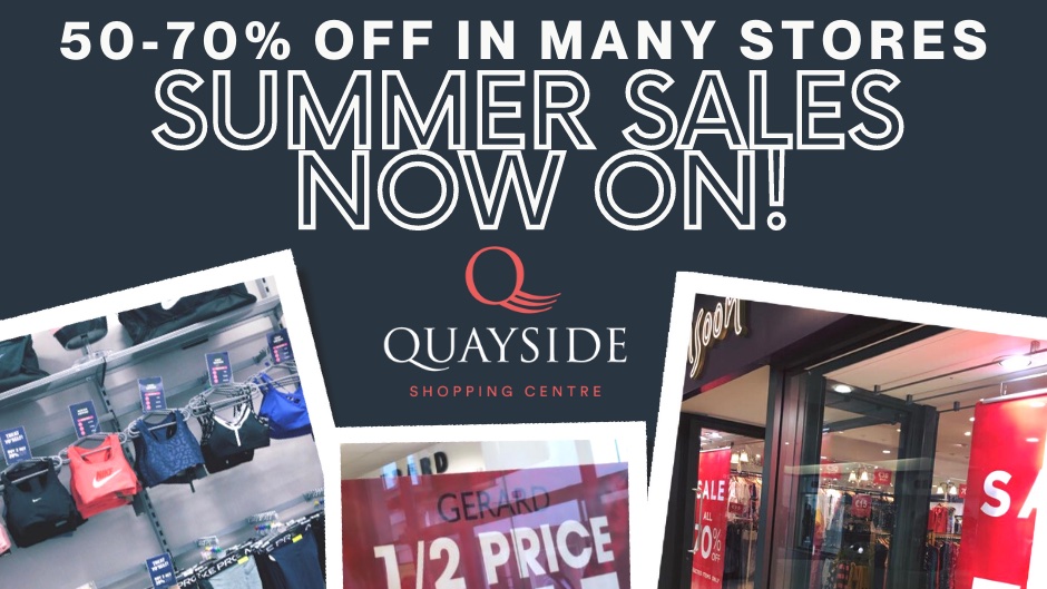 ‼🌟SUMMER SALES NOW ON🌟 ‼ Shop up to 50% - 70% in many stores! 👏 @RiverIsland 60% OFF SALE @MONSOON and @ACCESSORIZE up to 70% OFF selected lines @Gerard/VogueFashions 50% OFF @lifestylesports 50% OFF @regattaireland many lines reduced by up to 70% #Summersales #Sligo