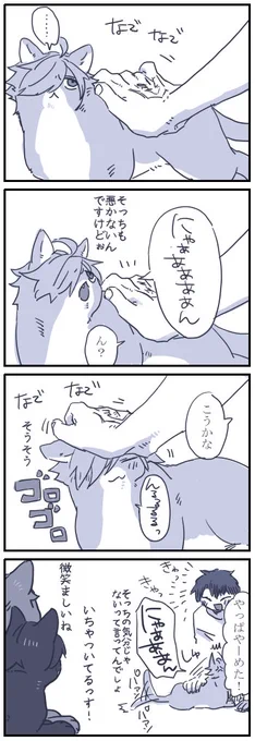 ネコチャン漫画
ろびにゃんさんなでなで 