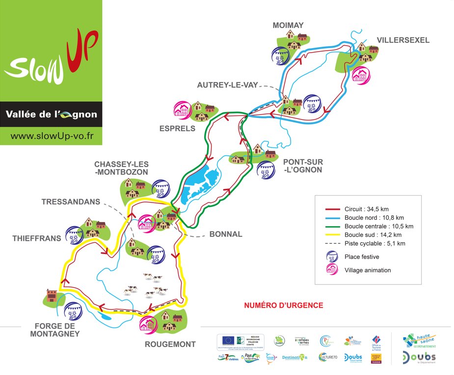 😎🚲🌞Découvrez le parcours complet du #slowUpValleedelOgnon !