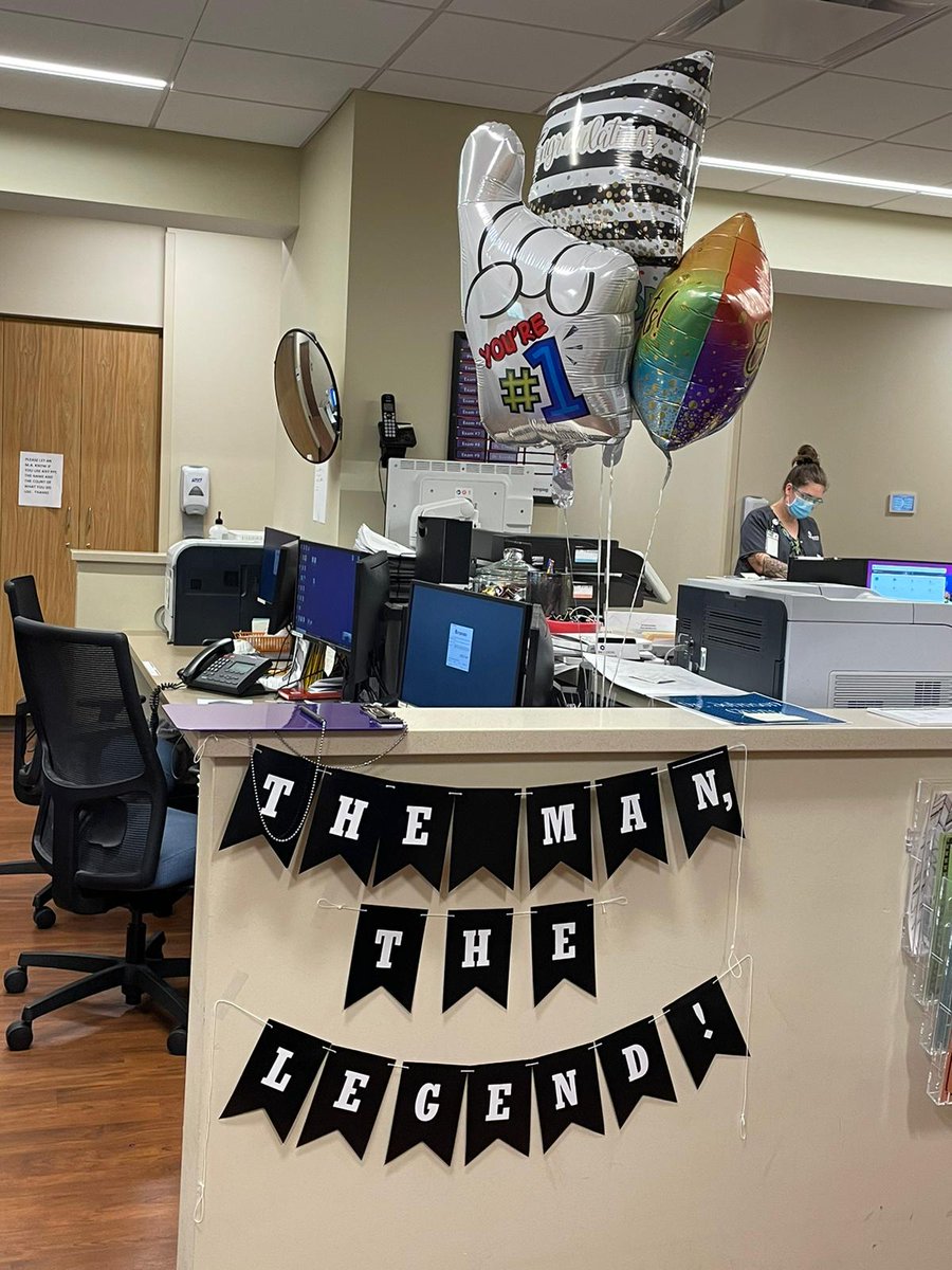 Congratulations to Dr. Bass for finishing his last clinic ever.  Thank you for 45 years of service and amazing patient care!