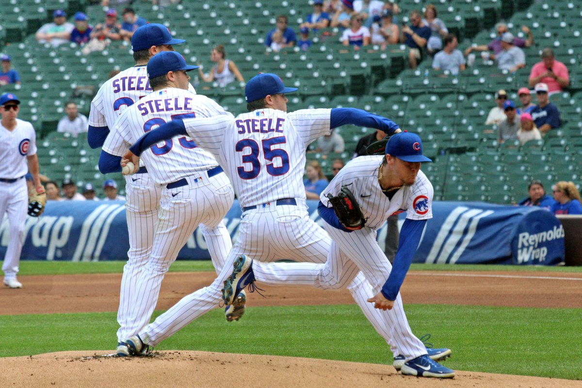 MichaelGrennell's tweet photo. Got to shoot Justin Steele's first major league start for the Cubs. https://t.co/dsJ07GVM79