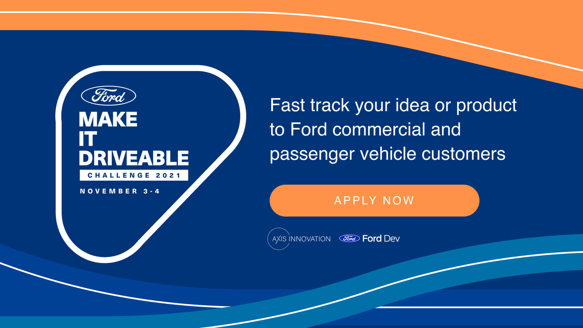 🗺️The #MakeItDriveable Virtual Challenge is back! This is a unique opportunity to engage directly with us &amp; potentially fast-track your idea to market. Don’t miss your chance, register now to attend a Virtual Road Trip in location near you, apply here: bit.ly/30MY2dp🚘