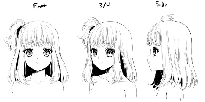 Finally did a character turnaround for Ayu, the main character of Idol Royale (no I did not have this for chapter 1 shhh) #webtoon #IdolRoyale 