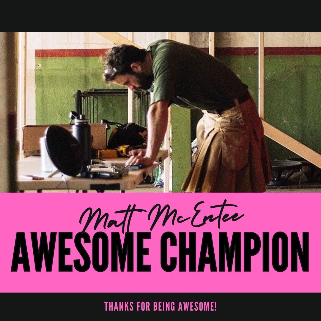 Shoutout to Awesome DC Champion, Matt McEntee! Matt is a previous grant winner who has recommended great applicants to us. He is also a custom design and fabrication outfit based in Northwest D.C. Go Matt!

#AFDC #AwesomeDC #AwesomeFoundation