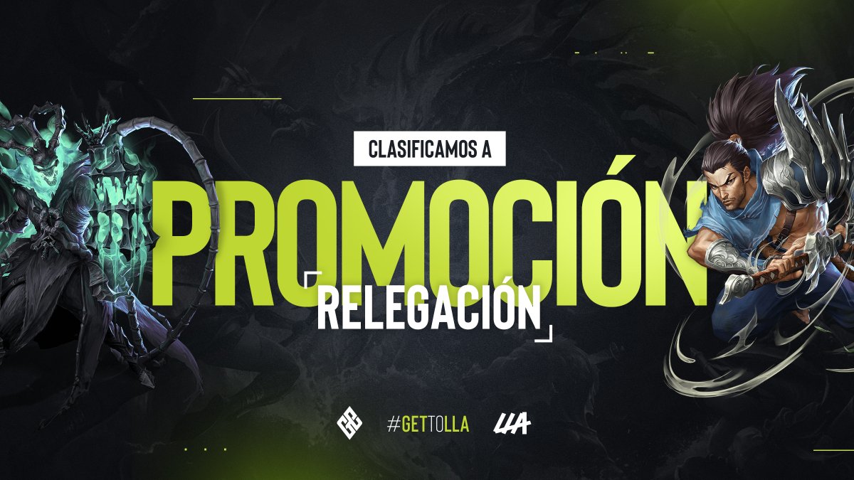 ¡NOS VAMOS A MÉXICO!

Después de una victoria magnífica contra <a href="/cruzadosesports/">Cruzados Esports</a> es momento de entrenar de cara al desafío más grande de nuestra historia, la promoción a @LLA. Vamos por más  😍 

#GETReady #GETInTheGame