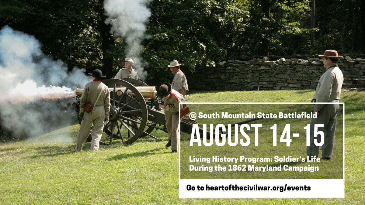 Living history and rifle demonstrations -- what more could you want! Join staff and volunteers at the South Mountain Battlefield as they host a living history program throughout the weekend. More info here: bit.ly/3jSdLzB