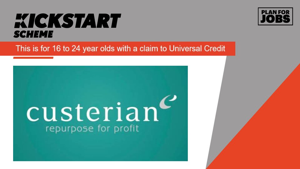 #CheshireKickstart

Digital/Social Marketing Support  #Kickstart placement in Daresbury with Custerian Ltd <a href="/Custerian/">Custerian</a>

If you are under 25 and claiming Universal Credit ask your Work Coach to refer you to this great opportunity

#CheshireJobs #DigitalJobs 
#WarringtonKickstart