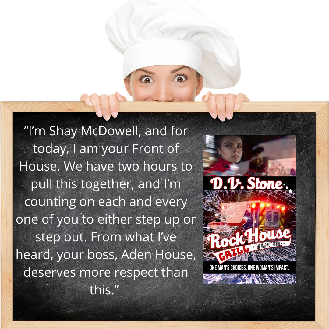 Shay's an #EMT with dreams of becoming a #chef but she's starting as #Front of House in the #RockHouseGrill

books2read.com/u/49No0k

#Thurds #wrpbks #booksnippet #readingcommunity #book #weekendread #thursdayfun #thursdayvibes #foodiebookclubhour