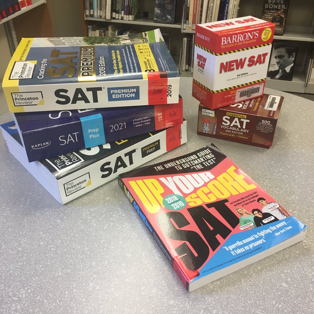 asmsalibrary's tweet photo. Are you taking the #SAT this month? The #asmsalibrary has you covered with SAT prep test materials! https://t.co/BB89Md6mUm