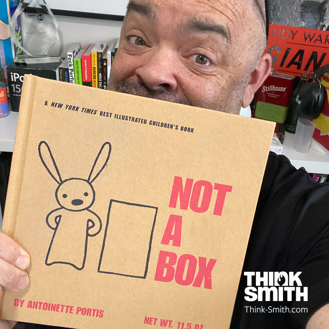 Rob_ThinkSmith's tweet image. Here’s the first out of five books I find helpful for my #creativecareer &amp;amp; always go back to when looking for some inspiration: #NotaBox by Antoinette Portis. Our best work comes from a state of play. This book will inspire your #designer brain too. #bathingonthemoon #creativity