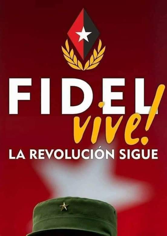 MayraArevich's tweet photo. «Para el revolucionario el "no puedo" no existe, para el revolucionario no hay obstáculo imposible de vencer, para el revolucionario no hay tarea social imposible». #FidelPorSiempre🇨🇺❤️ entre nosotros, trazando el camino de la batalla y de la victoria.
#FidelVive https://t.co/KMhADPdavL