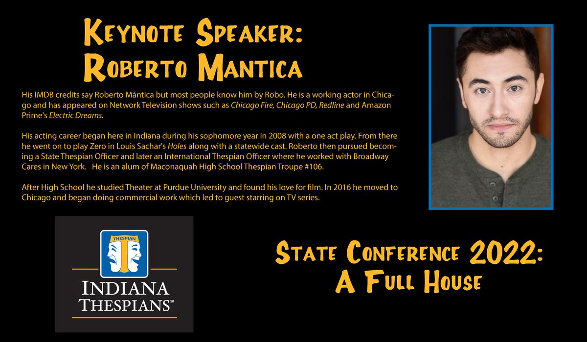 Announcing the 2022 State Conference Keynote Speaker, Maconaquah's own Roberto Mantica!