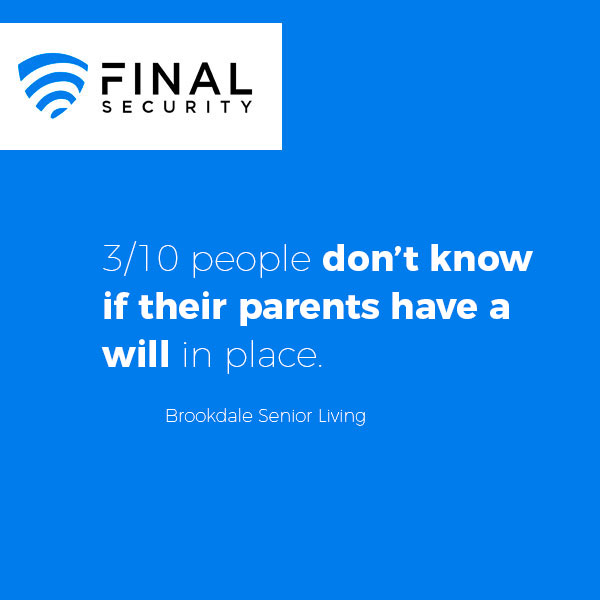 Are you talking with your family about your estate plans? It’s not an easy topic, but it is important. From securing your will in a digital Info Vault, to delivering your prerecorded messages to your family, Final Security can help. 

More on our services: bit.ly/3jMstrX