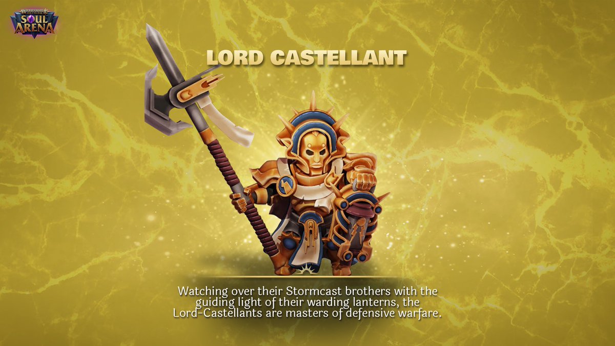 PlaySoulArena's tweet photo. Did you guess the Lord Castellant? #warhammer #ageofsigmar #aos #fantasy #games #strategy #gaming #mobilegames #gamesworkshop #wargaming #warhammercommunity #warhammerfantasy #warhammerageofsigmar #wargamers #fantasy https://t.co/7qt8pgYPfJ