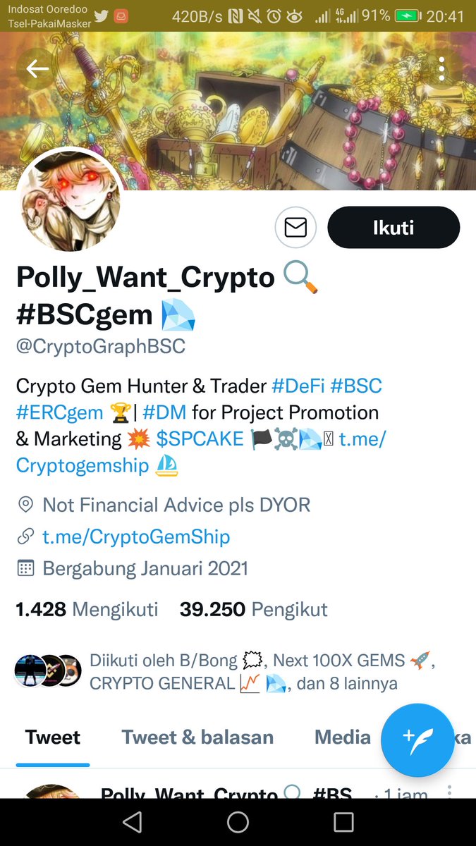 PutrantoDidit's tweet photo. @chitaglorya @ATHena_DeFi @TheApeBilly @OniiEth @EthJasper @CryptoGraphBSC https://t.co/VtgC5egp68