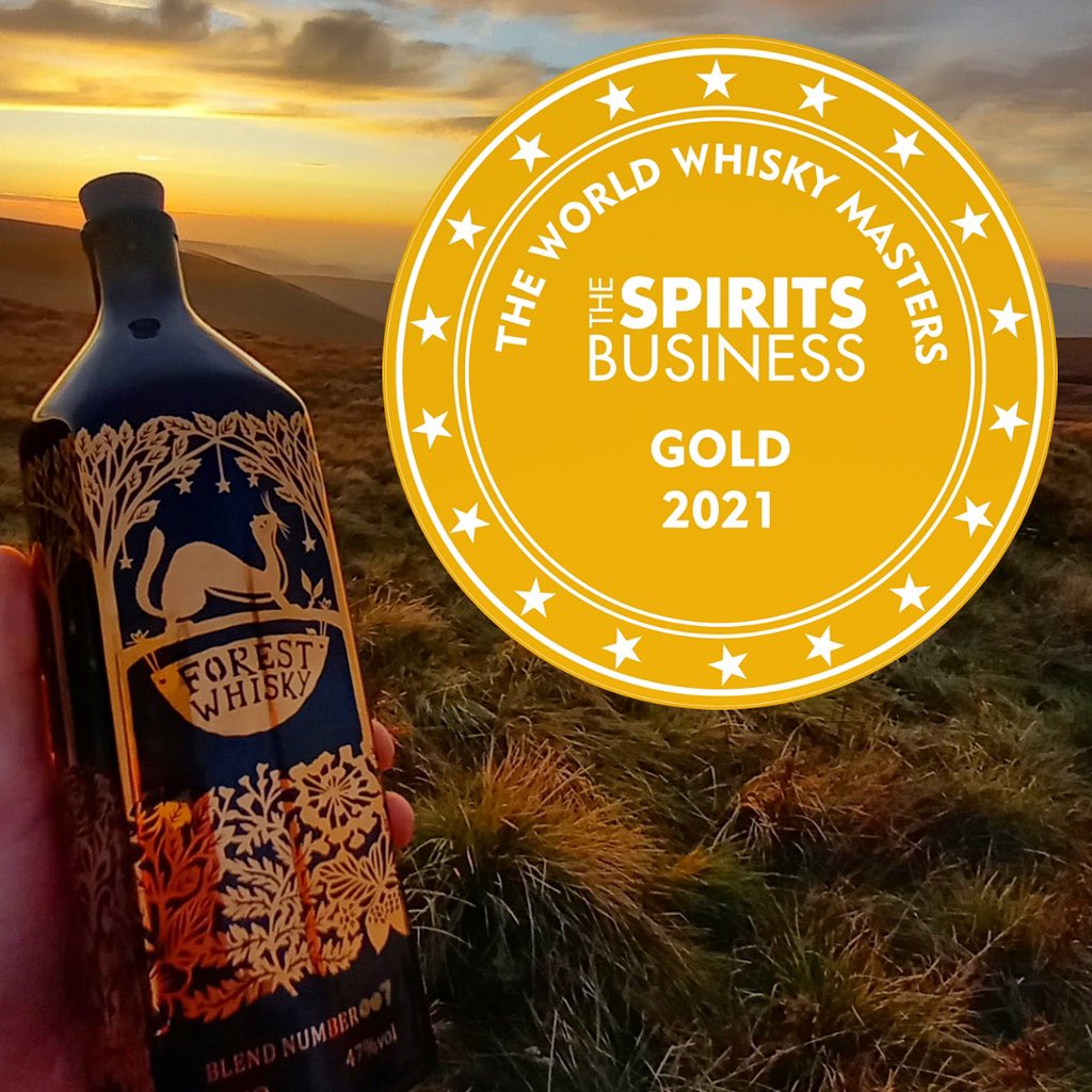 Bloody hell! Forest Whisky has only been awarded a GOLD medal at the World Whisky Masters. HUGE thanks to @spiritsbusiness and to all of our customers. Bottles available from your local independent or at theforestdistillery.com