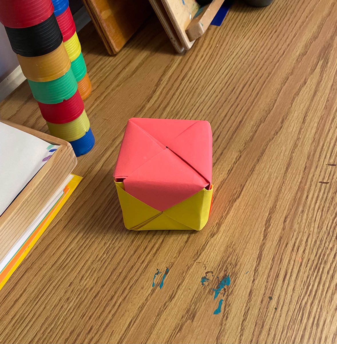 DianeDevine18's tweet photo. This cube has been a playful math activity for many teachers and students. Perfect for individuals with motor coordination issues like me. How would you make it and use it? #mathplay #Mathphoto21 https://t.co/MyIx1HtNMW