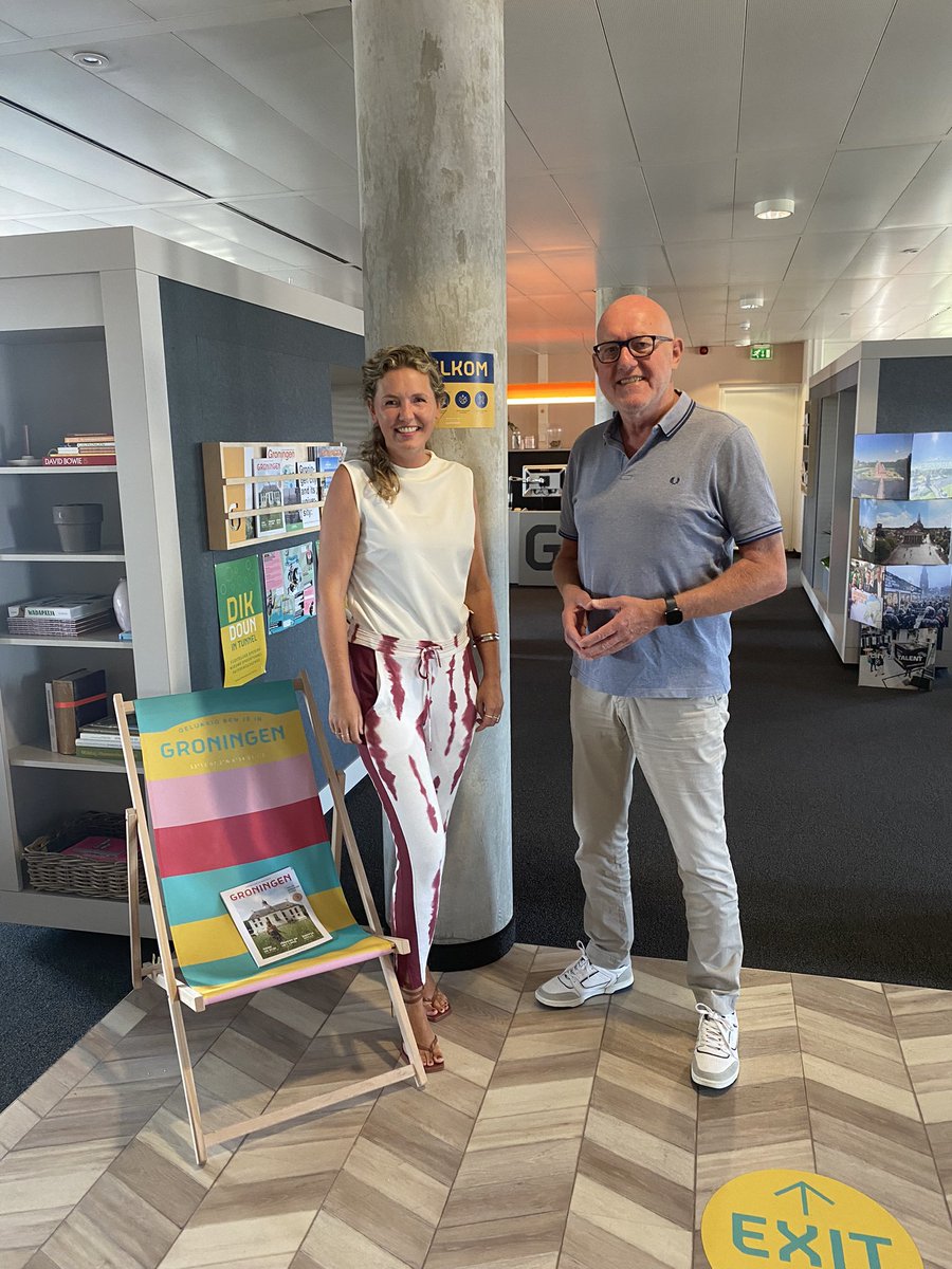 Er ging vandaag niets boven Groningen. Dank voor het inspirerende gesprek Elsa Weelink van <a href="/Marketing_Gro/">Marketing Groningen</a>