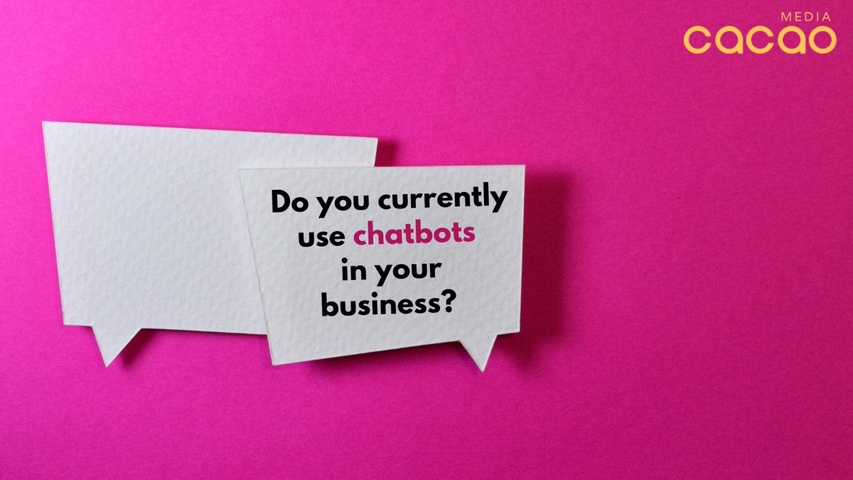 Do you currently use chatbots in your business? If your answer is anything other than yes, then you're missing out on a huge opportunity. In fact, a study showed 56% of people would rather message than call customer service.

#hubspot #cacaomedia