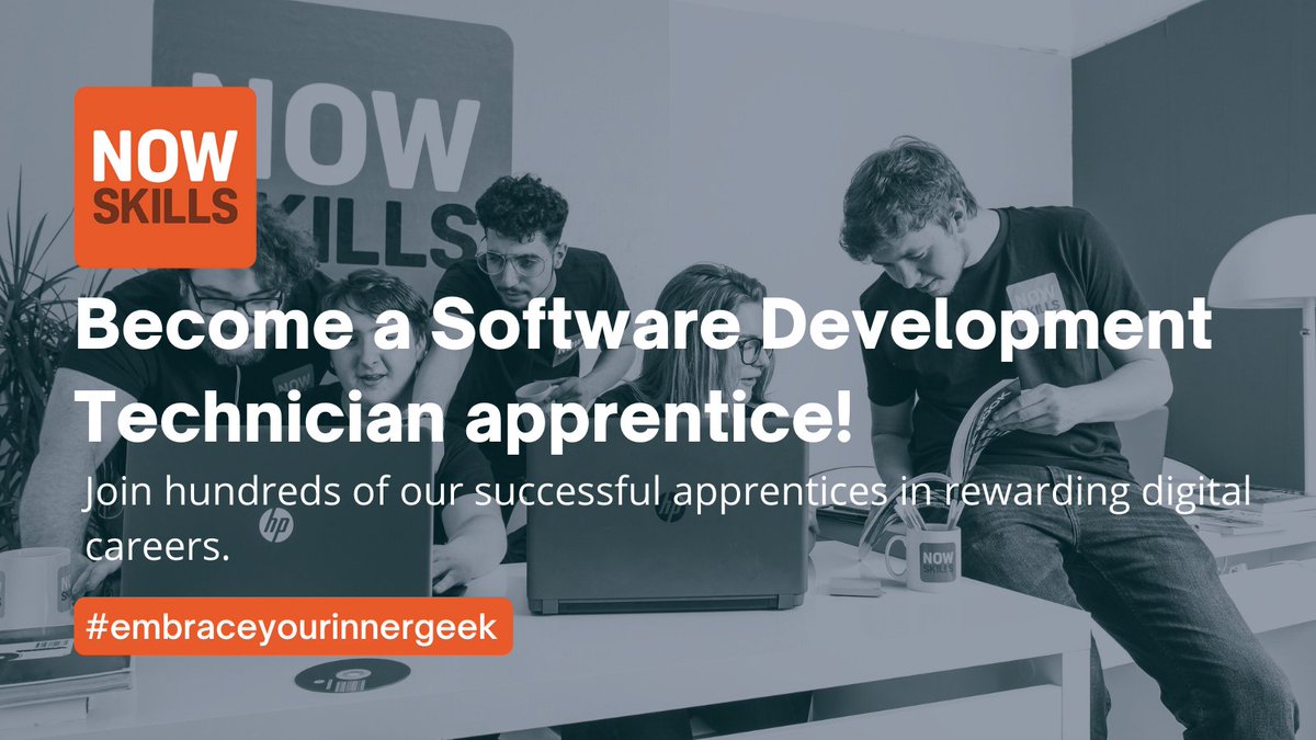 NowSkillsIT's tweet photo. If you like building software, problem-solving, programming and implementing code then the #SoftwareDevelopmentTechnician apprenticeship could be for you. 

Apply today >> https://t.co/eZGi26nC9a

Check out our course video: https://t.co/pUzKfD6akK

#softwaredevelopment https://t.co/WchCxIQQqq