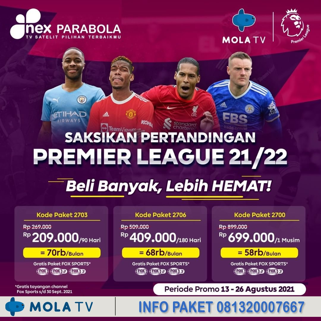 chopie_digital's tweet photo. Pertandingan Liga Inggris akan dimulai tanggal 14 Agustus 2021

Untuk info, topup dan aktifasi paket, sms/wa 081320007667
Dealer resmi Tasikmalaya Jawa Barat
https://t.co/SG9dQXnbpM

#chopiedigital #nexparabolatv #molatv #ligainggris https://t.co/ZOW4xYJZ9e