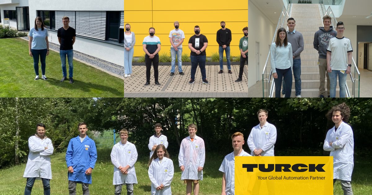 turck's tweet photo. On the #InternationalYouthDay we welcome the new apprentices & dual students in Beierfeld, Detmold, Halver and Mรผlheim. We wish you an exciting and successful time in the world of automation! ๐ฅณ
๐ Join #TurckTeam: https://t.co/j3sIg2WyWg
#WorkAtTurck https://t.co/H1ZKZUctLW